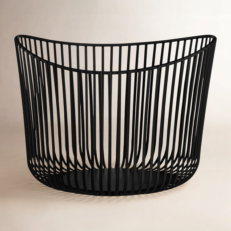 Blomus | ブロムス Modo 収納ボックス Ø31.5 cm バスケット Blomus MODO Steel Storage Basket & Reviews | AllModern
